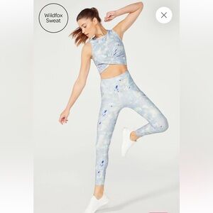 Wildfox Sweat Head in the Clouds Watercolor Tie Dye Leggings